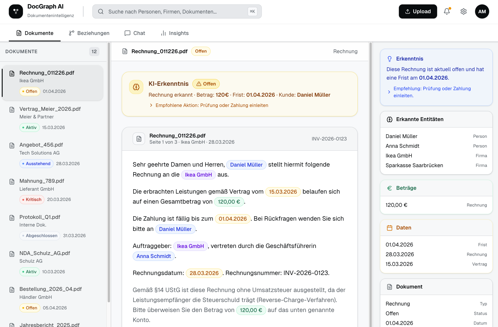 Dokumente effizient verwalten